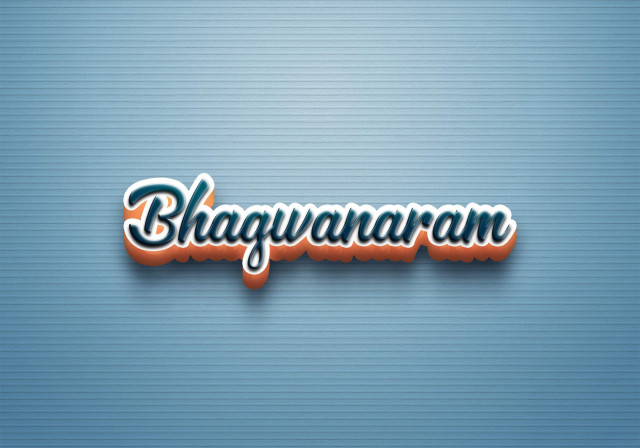 Free photo of Cursive Name DP: Bhagwanaram