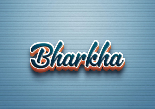 Free photo of Cursive Name DP: Bharkha