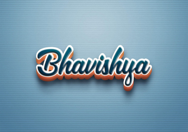 Free photo of Cursive Name DP: Bhavishya