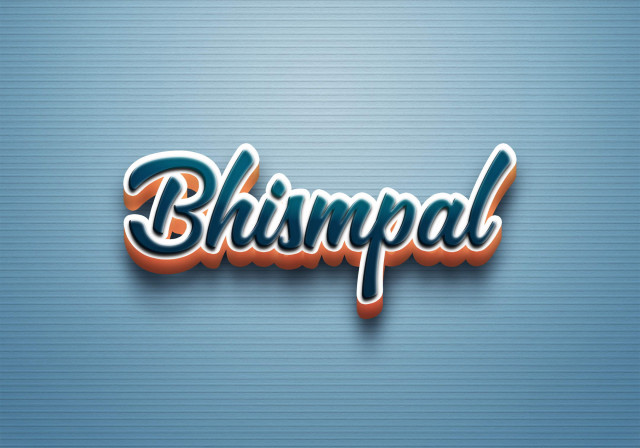 Free photo of Cursive Name DP: Bhismpal