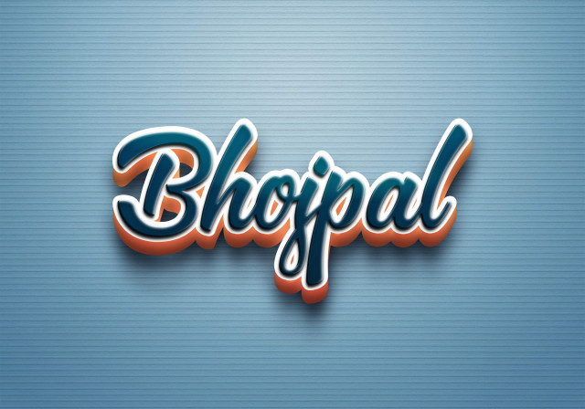 Free photo of Cursive Name DP: Bhojpal