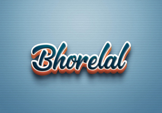 Free photo of Cursive Name DP: Bhorelal