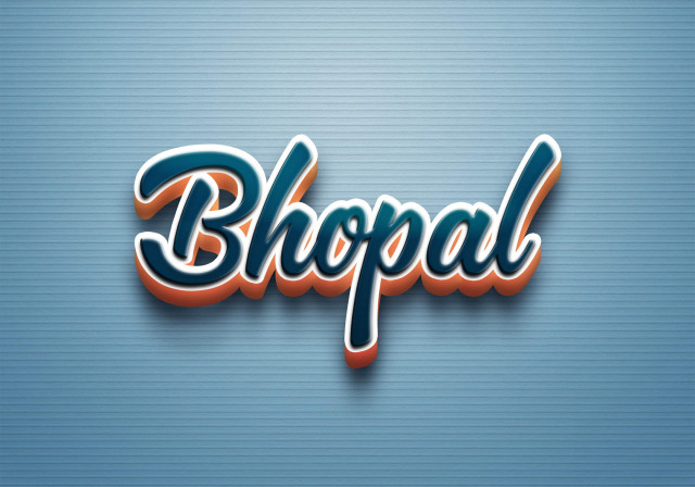 Free photo of Cursive Name DP: Bhopal