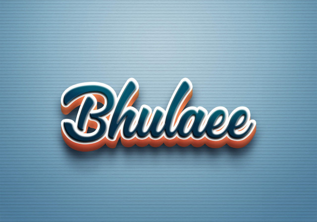 Free photo of Cursive Name DP: Bhulaee