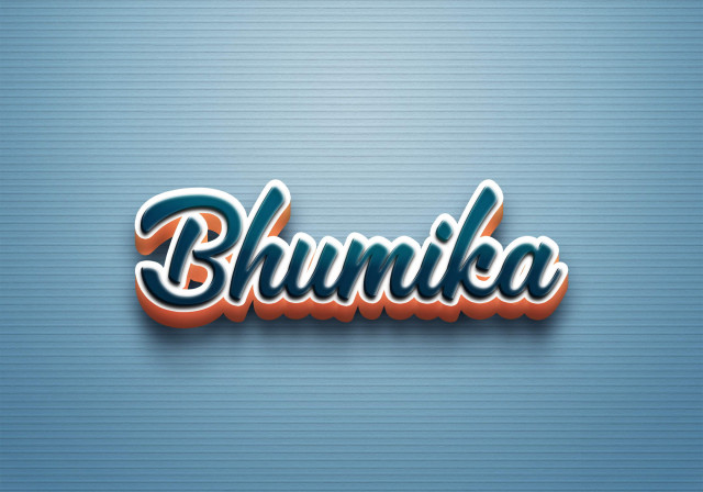 Free photo of Cursive Name DP: Bhumika