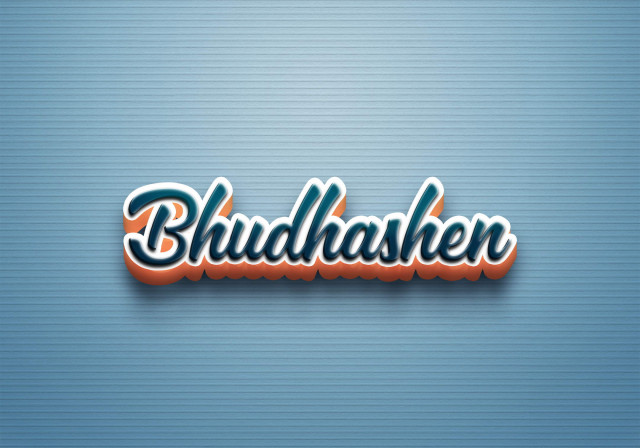 Free photo of Cursive Name DP: Bhudhashen