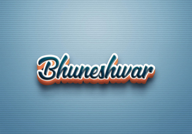 Free photo of Cursive Name DP: Bhuneshwar
