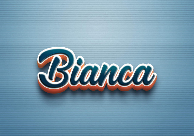 Free photo of Cursive Name DP: Bianca