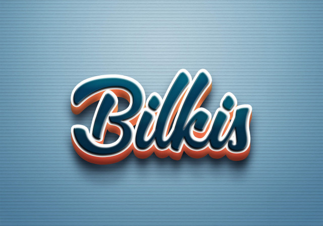 Free photo of Cursive Name DP: Bilkis