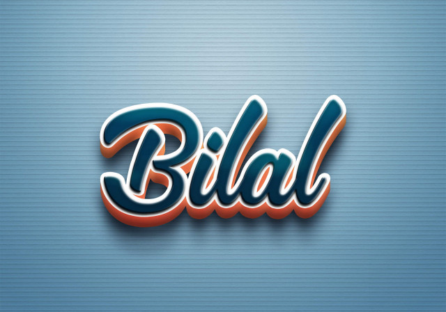 Free photo of Cursive Name DP: Bilal