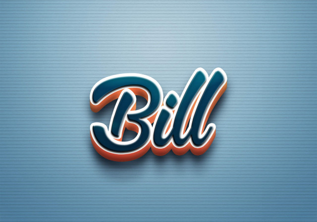 Free photo of Cursive Name DP: Bill