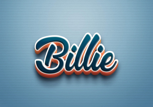 Free photo of Cursive Name DP: Billie