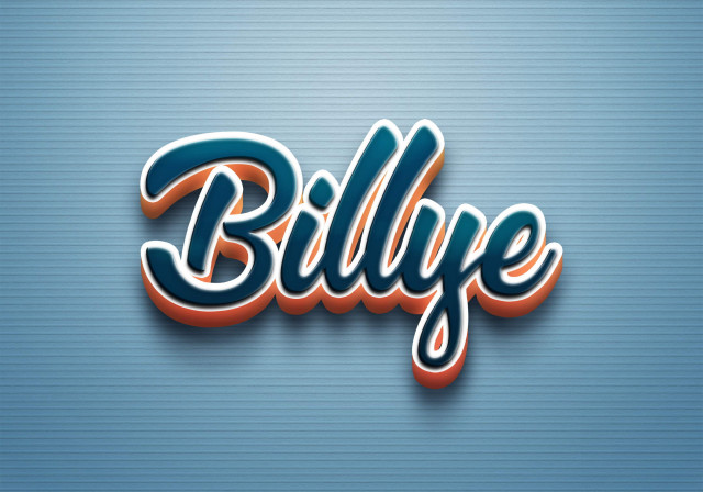 Free photo of Cursive Name DP: Billye