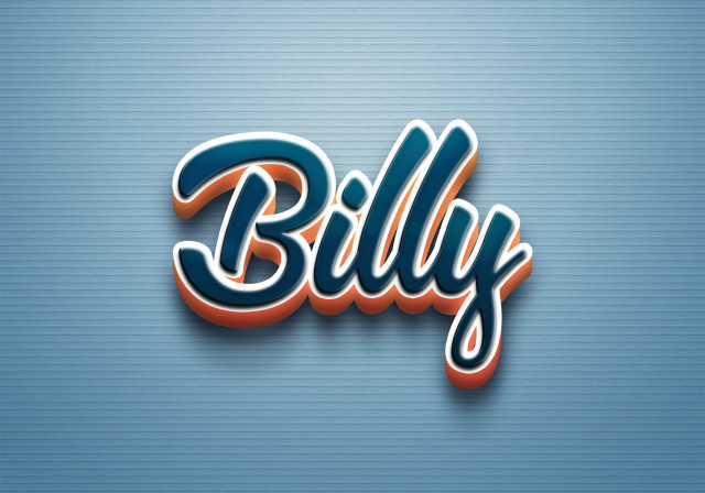 Free photo of Cursive Name DP: Billy