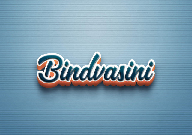 Free photo of Cursive Name DP: Bindvasini