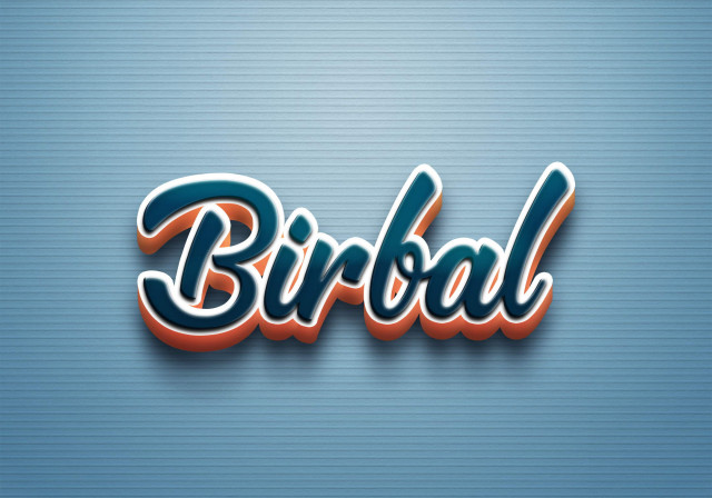 Free photo of Cursive Name DP: Birbal