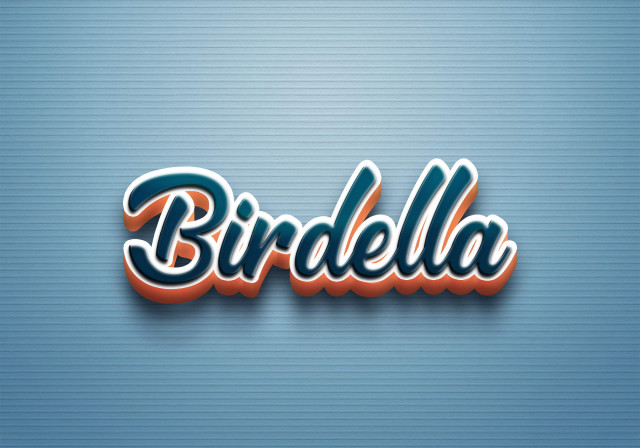 Free photo of Cursive Name DP: Birdella