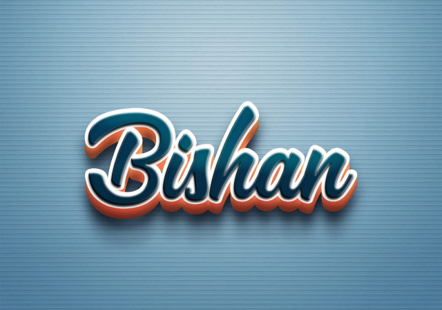 Free photo of Cursive Name DP: Bishan