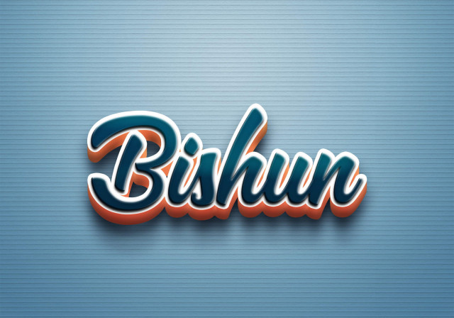 Free photo of Cursive Name DP: Bishun