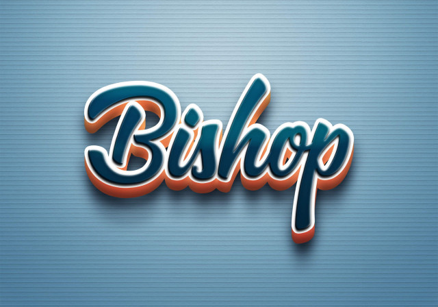 Free photo of Cursive Name DP: Bishop