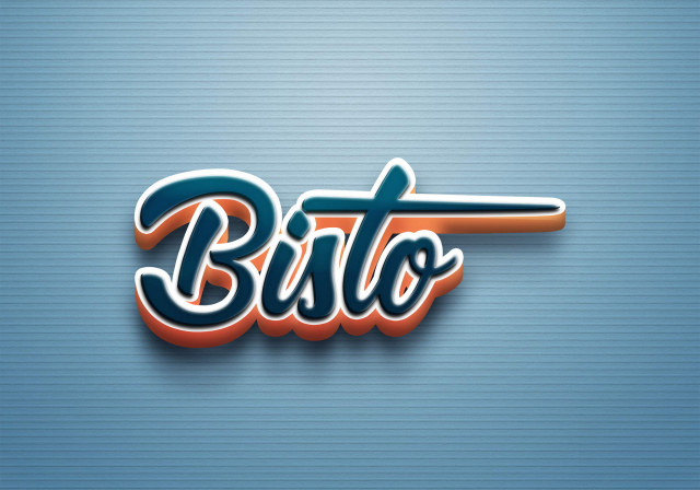 Free photo of Cursive Name DP: Bisto