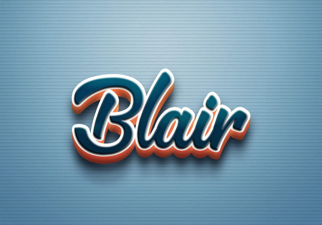 Free photo of Cursive Name DP: Blair