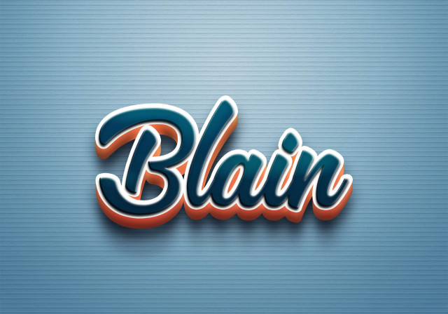 Free photo of Cursive Name DP: Blain