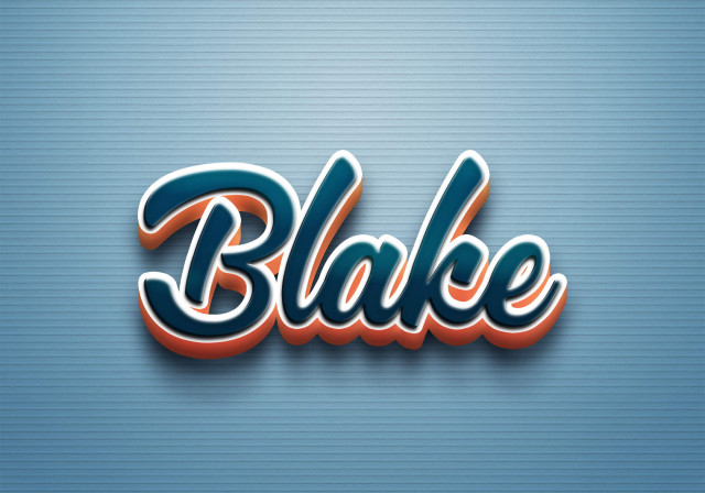 Free photo of Cursive Name DP: Blake