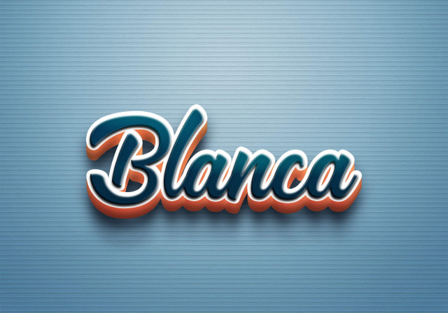 Free photo of Cursive Name DP: Blanca