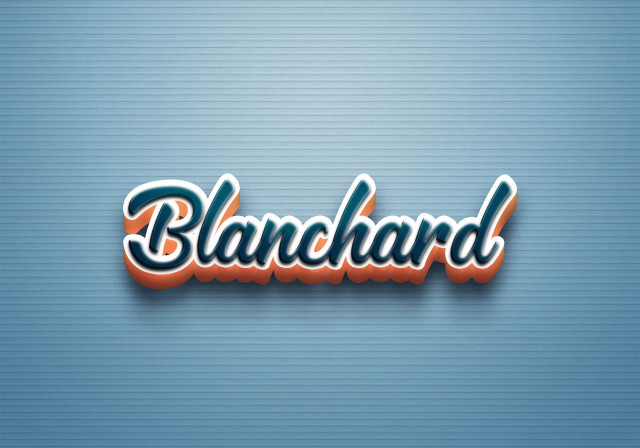 Free photo of Cursive Name DP: Blanchard