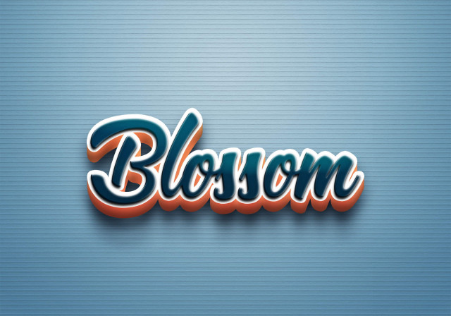 Free photo of Cursive Name DP: Blossom