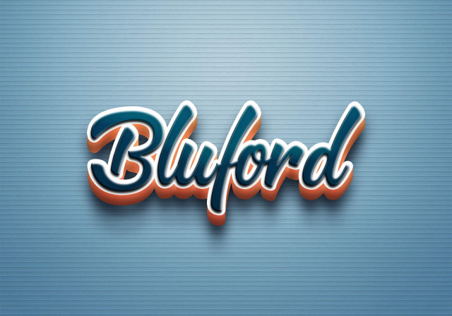 Free photo of Cursive Name DP: Bluford