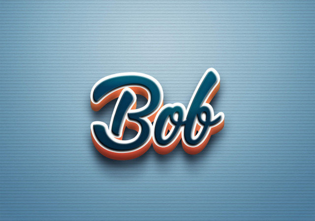 Free photo of Cursive Name DP: Bob