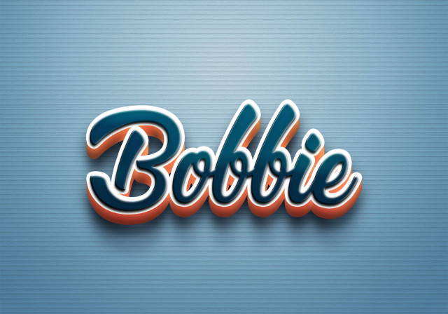 Free photo of Cursive Name DP: Bobbie