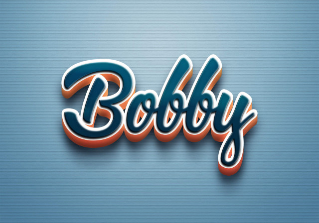 Free photo of Cursive Name DP: Bobby