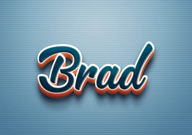 Free photo of Cursive Name DP: Brad