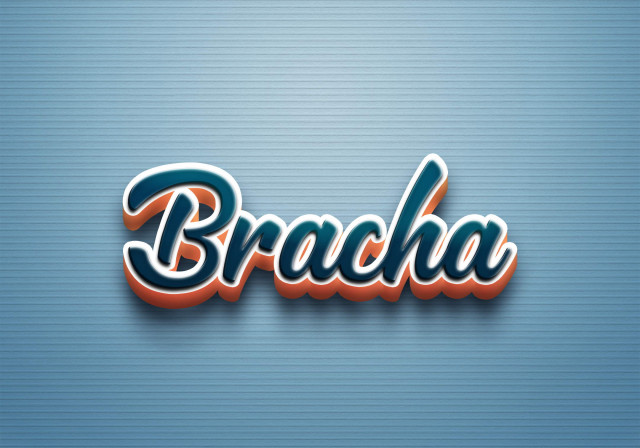Free photo of Cursive Name DP: Bracha