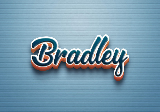 Free photo of Cursive Name DP: Bradley