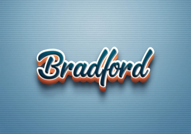 Free photo of Cursive Name DP: Bradford