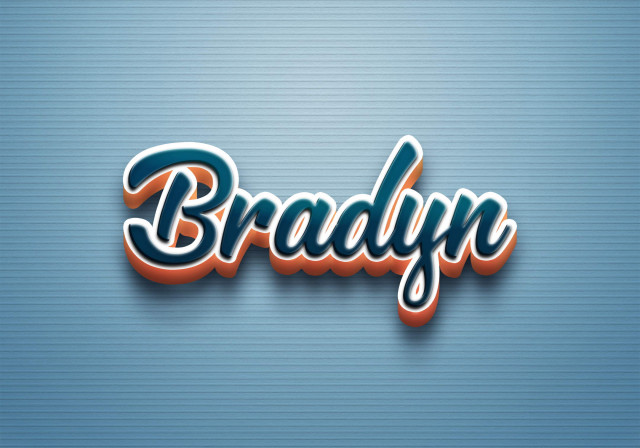 Free photo of Cursive Name DP: Bradyn
