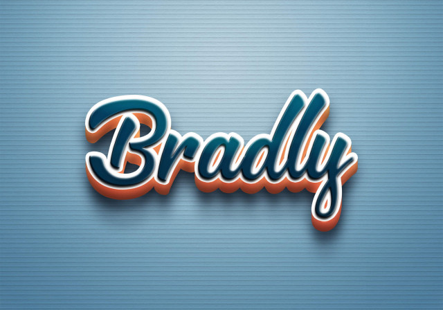 Free photo of Cursive Name DP: Bradly