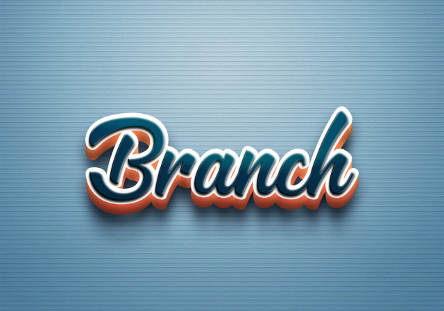 Free photo of Cursive Name DP: Branch