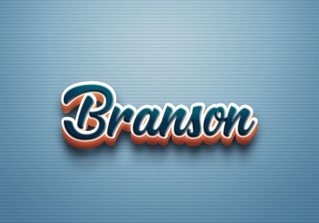 Free photo of Cursive Name DP: Branson