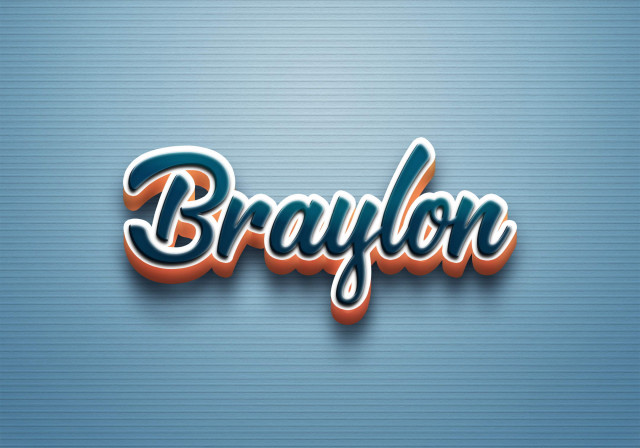 Free photo of Cursive Name DP: Braylon