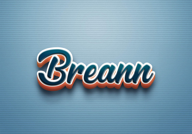 Free photo of Cursive Name DP: Breann