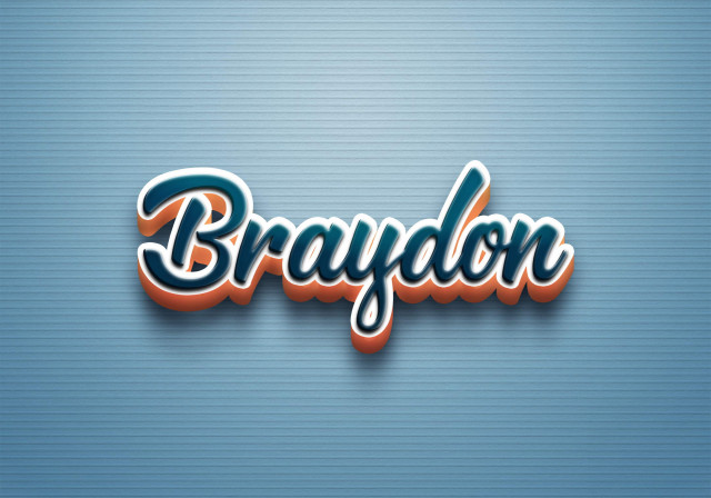Free photo of Cursive Name DP: Braydon