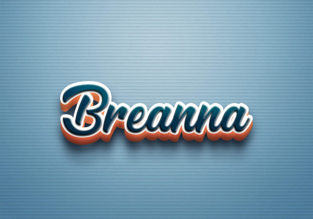 Free photo of Cursive Name DP: Breanna