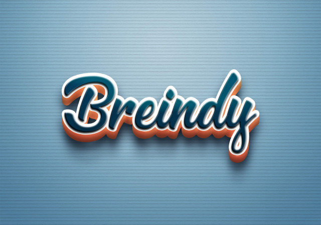 Free photo of Cursive Name DP: Breindy
