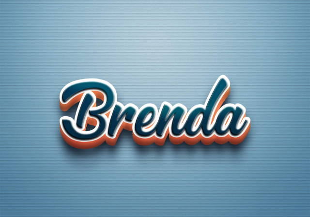 Free photo of Cursive Name DP: Brenda