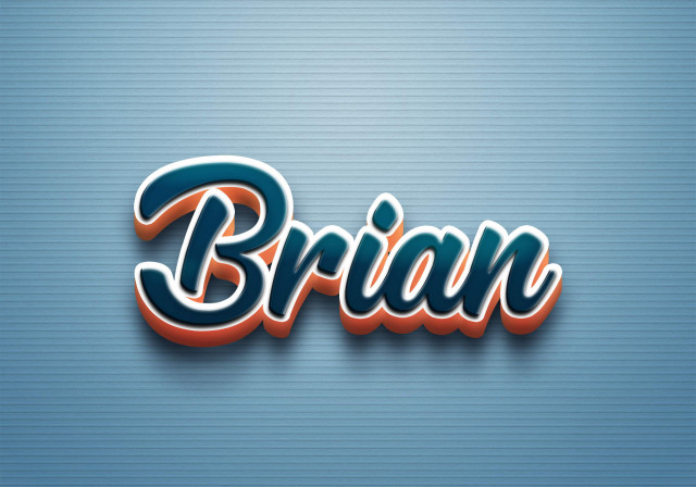 Free photo of Cursive Name DP: Brian